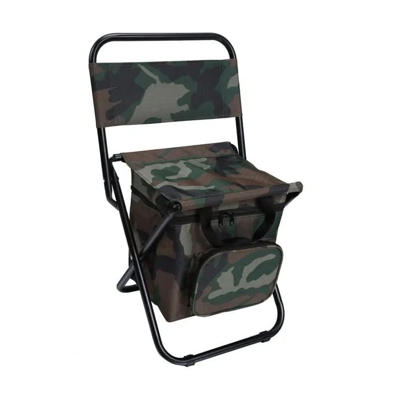 Folding Camping Chairs, Folding Chair with Cooler Bag and Backrest, Garden Chair, Beach Chair for Festivals_09