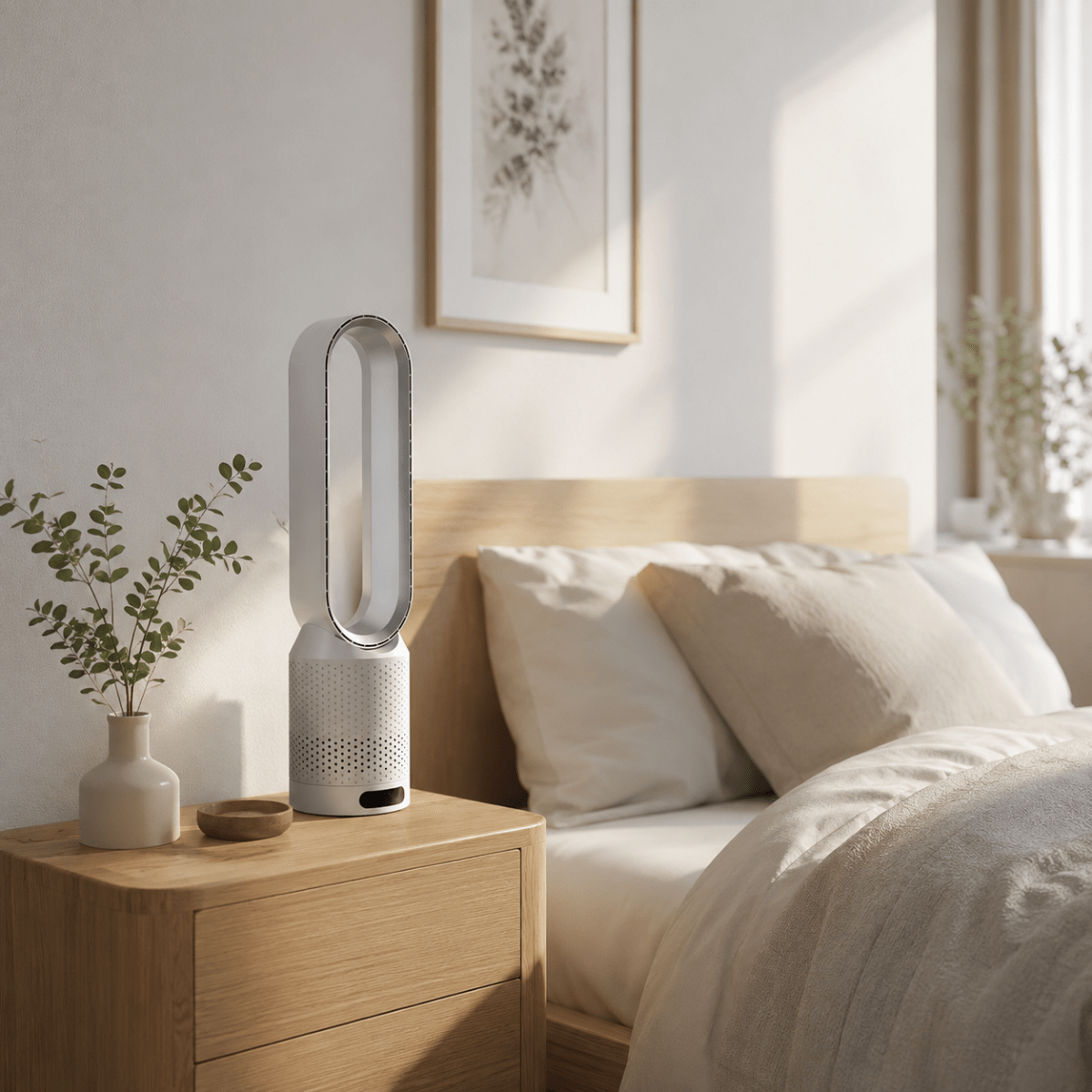 Tower Fan 3 in 1, Bladeless Fan with Oscillation and 6 Speeds, Rechargeable Fan for Home and Bedroom_06