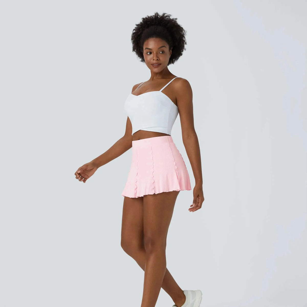 High Waisted Mini Skirt, Tennis Skirt with Shorts and Pockets