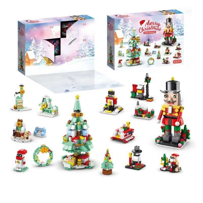 Kids Advent Calendar with 12 Doors, Building Blocks Christmas Tree – image 15