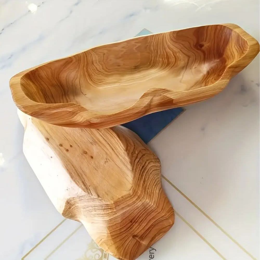 Decorative Wooden Tray, Coffee Table Tray with Arched Design – image 8