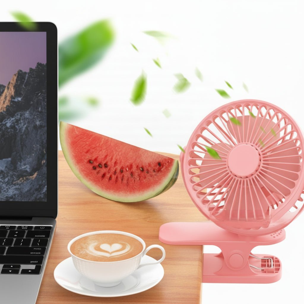 Clip On Desk Fan, USB Portable Fan with Strong Clip – image 6
