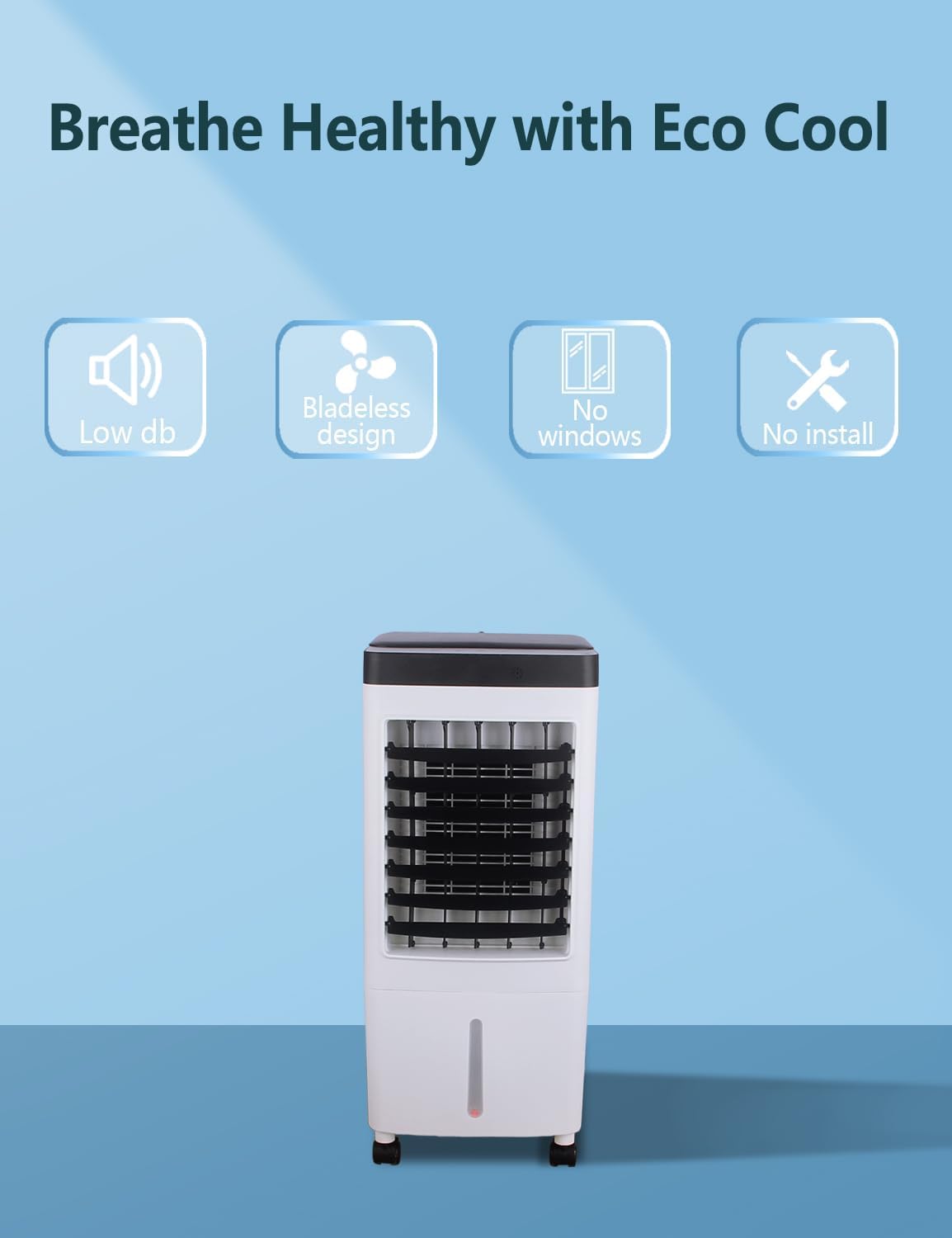 Versatile Portable Air Conditioner | 3-in-1 Evaporative Cooling Fan with 12-Hour Timer for Customized Comfort