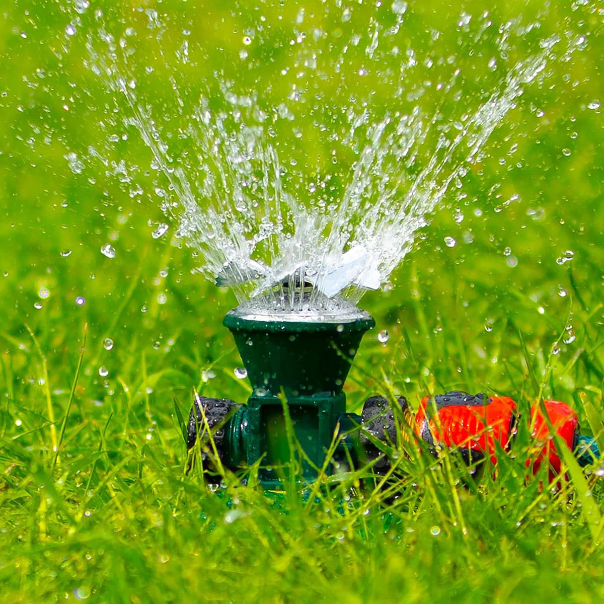 Garden Sprinkler 360 Degree Rotating, Metal Lawn Sprinklers for Large Lawns, Watering Sprinkler for Grass_00