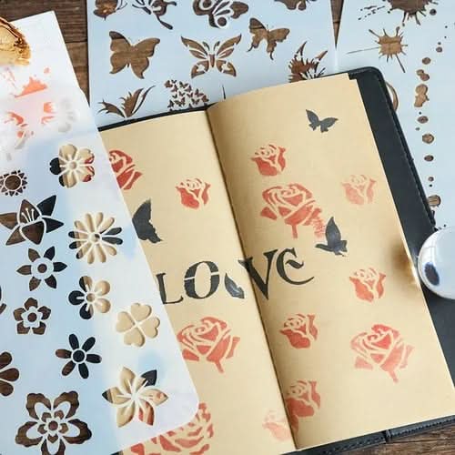 Finger Paint Set with Stamps and Ink Pad, Childrens Paint Set with Ruler, Arts and Crafts for Kids, Childrens Stamps_03