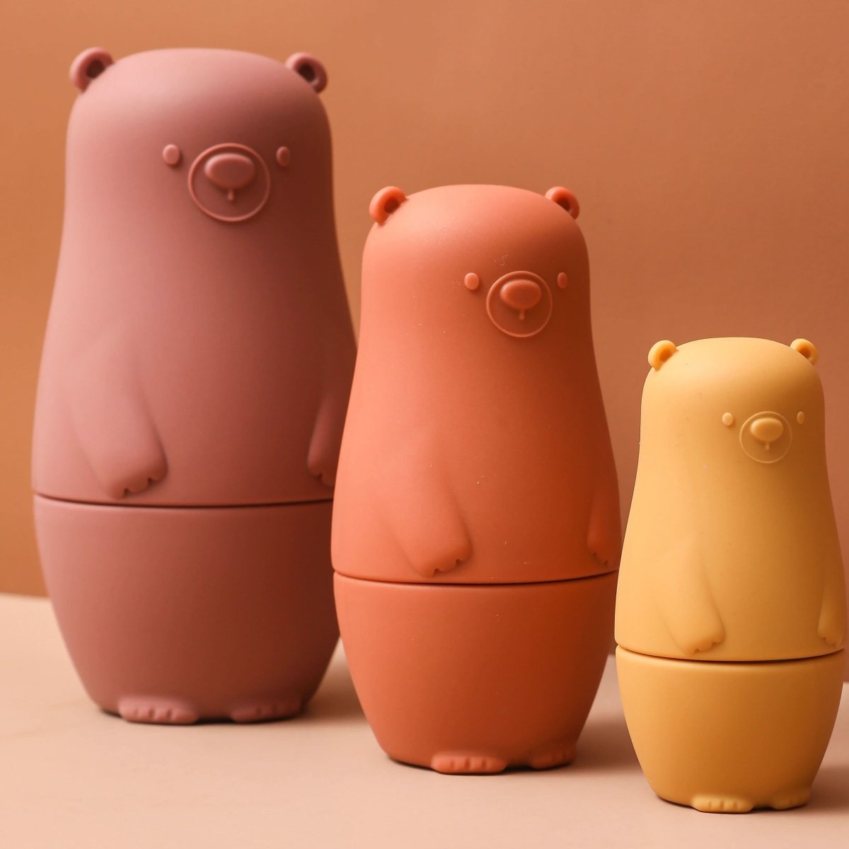Silicone Nesting Dolls for Babies, Sensory Toys for 6 Month Old, Stacking Toy Bears or Penguins, Toys for 1 Year Old_08