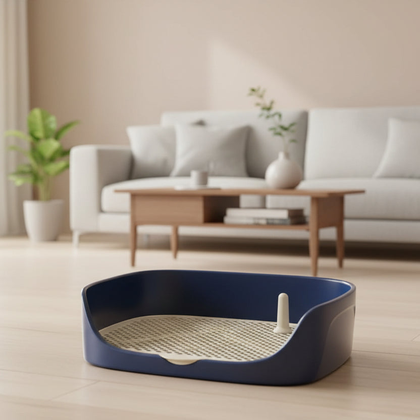 Cat Litter Tray, Dog Litter Tray for Puppy Training, Cat Litter Box for Kittens with Anti Splash Rim and Low Entry