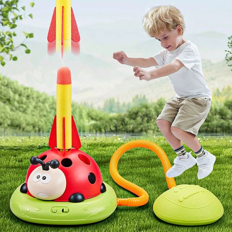 Outdoor Play Set 3 in 1, Skipping Rope, Ring Toss and Stomp Rocket, Garden Toys and Garden Games, Toys for 3 Year Olds_02