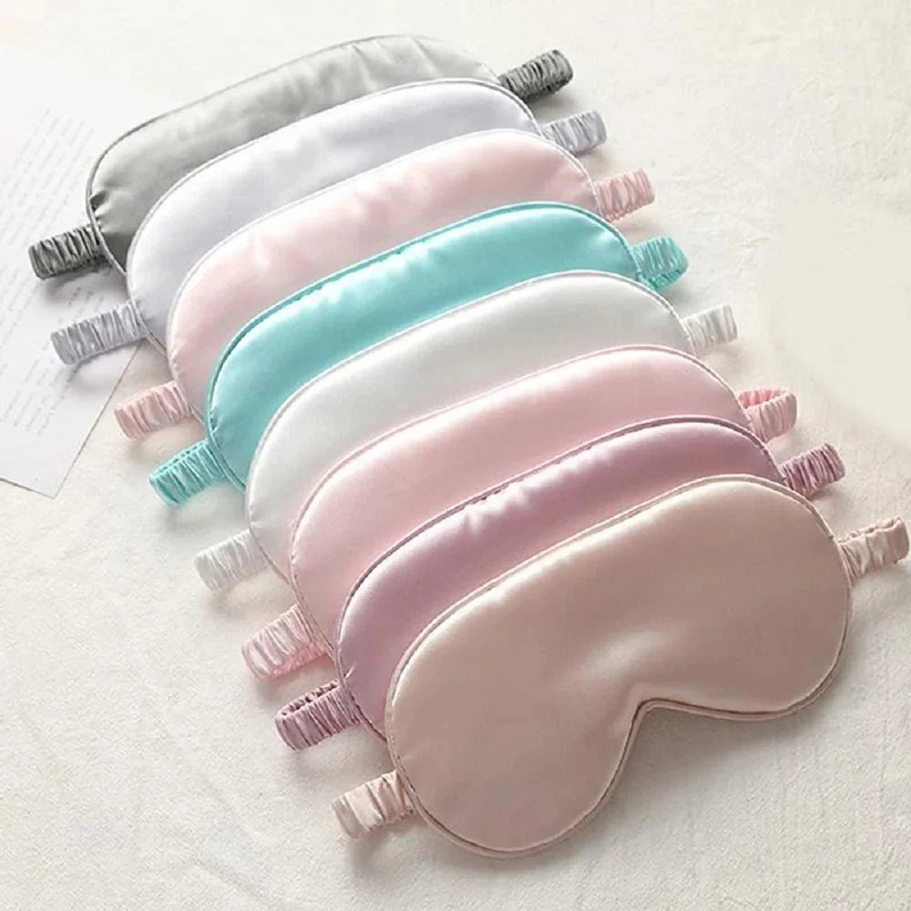 Eye Mask for Sleeping, Lightweight Silky Sleep Mask, Adjustable Sleep Mask for Travel and Meditation