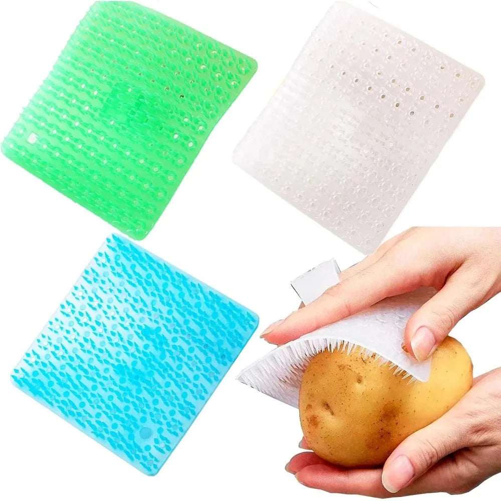 Vegetable Brushes Set of 3, Veg Brush for Fruit and Vegetables, Flexible Kitchen Brushes with Ergonomic Handle_11