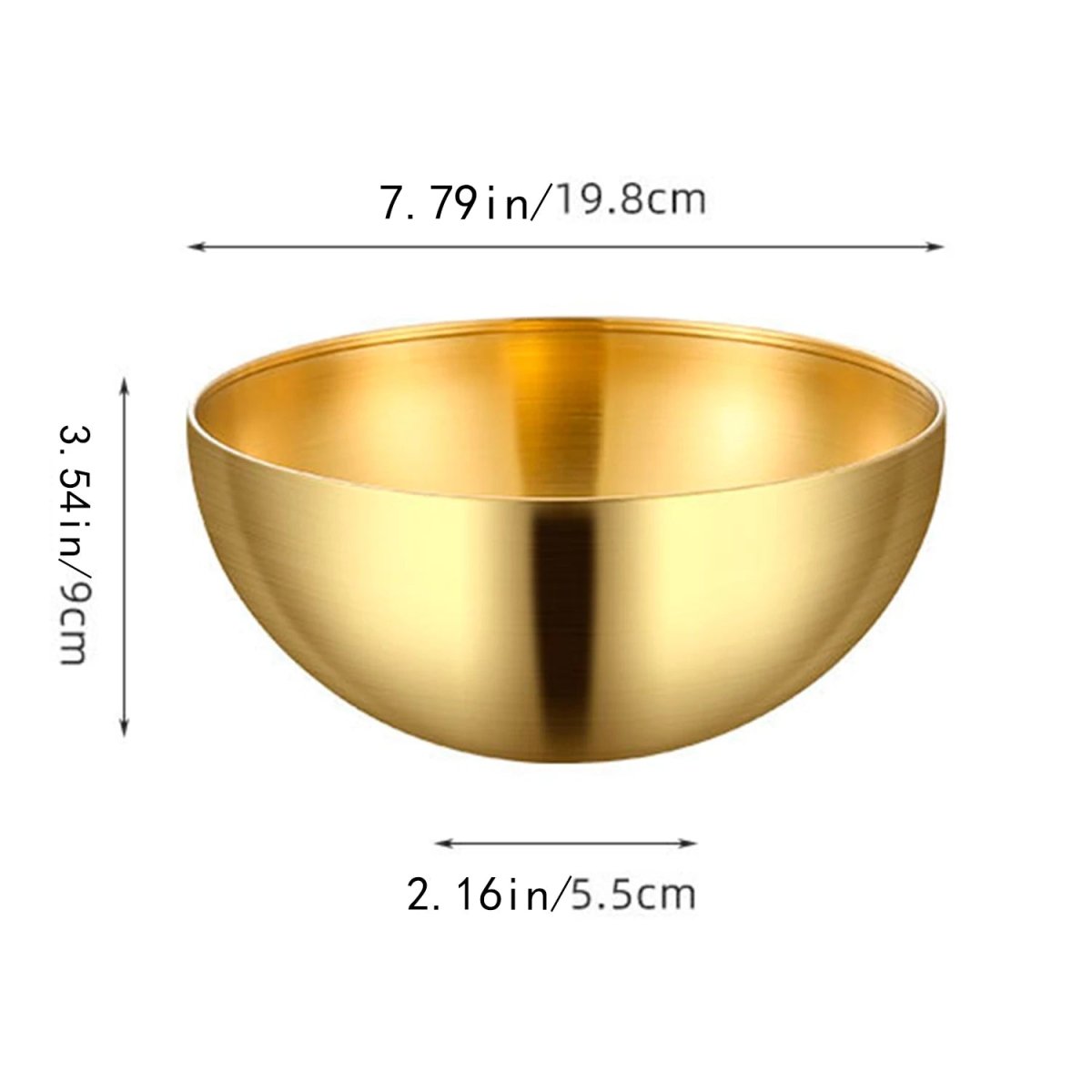 Pasta Bowl, Large Stainless Steel Serving Bowl for Salad and Soup – image 5