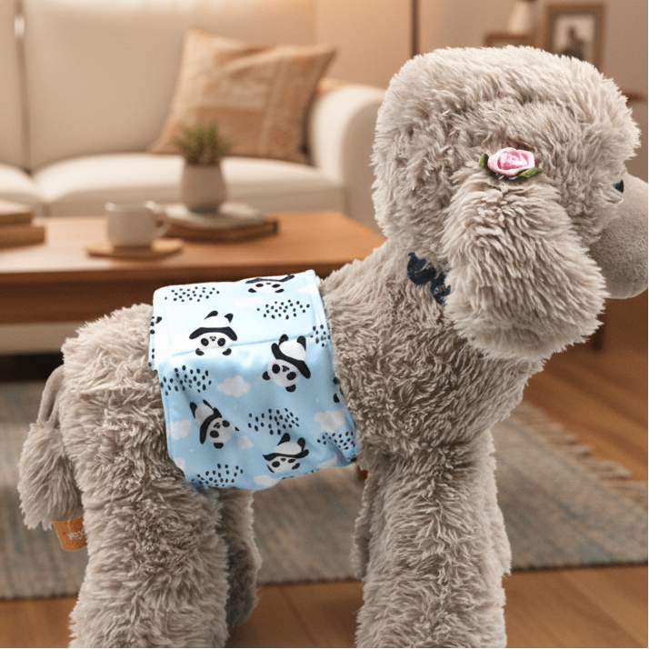 Washable Dog Nappies for Incontinence, Reusable Dog Heat Nappy, Dog Period Pants with Elastic Waistband