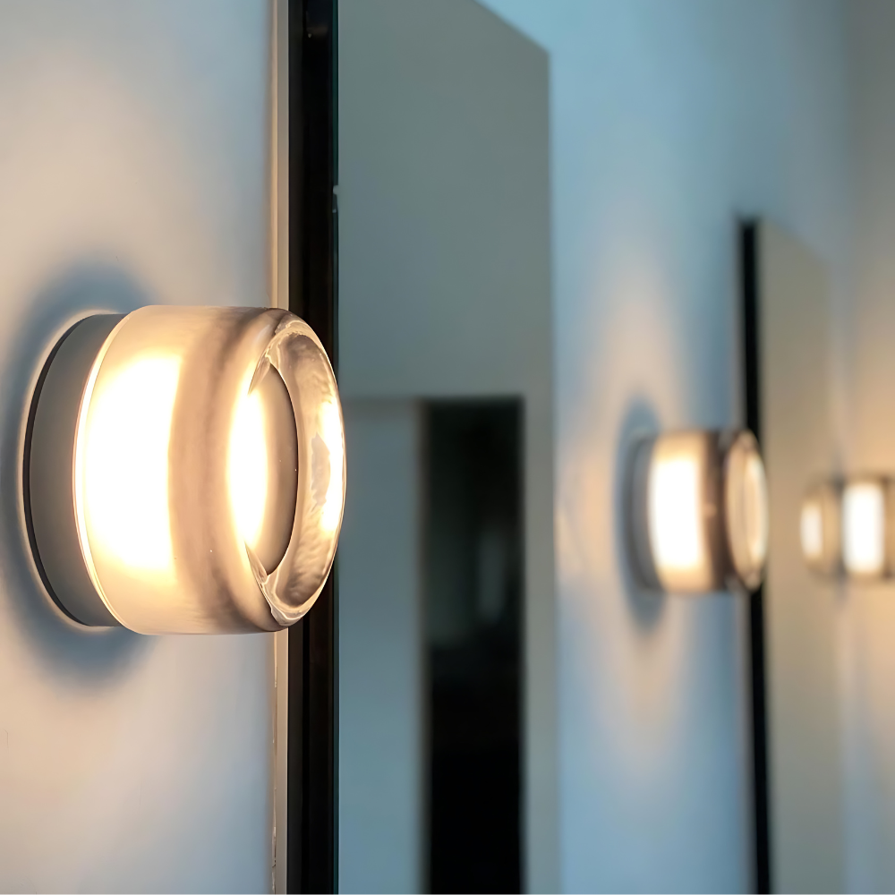 Acrylux | Modern Adjustable LED Wall Sconce with Textured Acrylic Shade 2