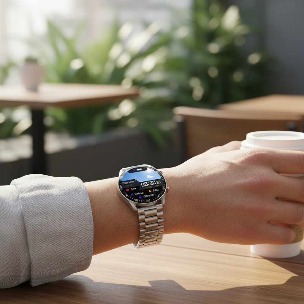 Active Life | Smartwatch with Heart Rate Monitor & Bluetooth Connectivity | Stylish Design for Fitness Tracking