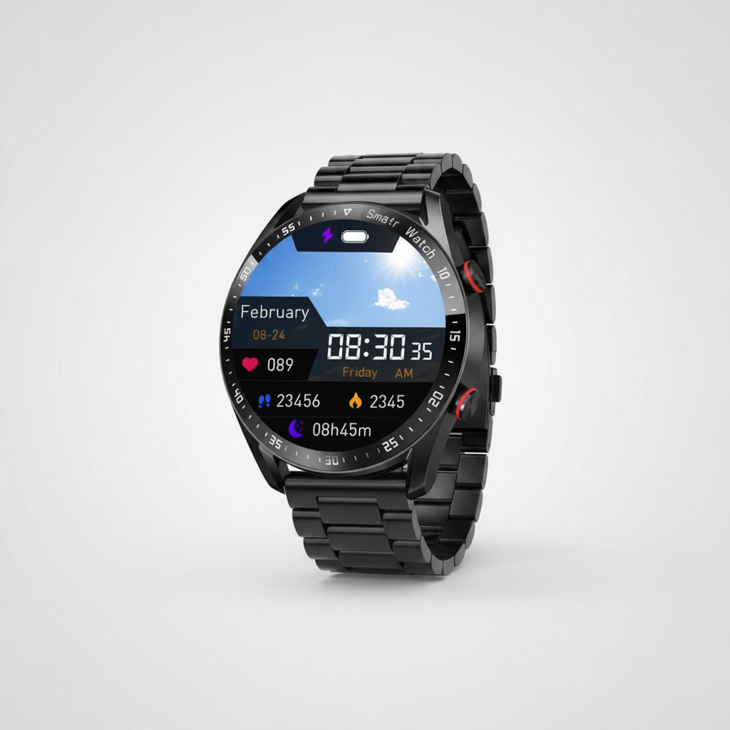 Active Life | Smartwatch with Heart Rate Monitor & Bluetooth Connectivity | Stylish Design for Fitness Tracking_01