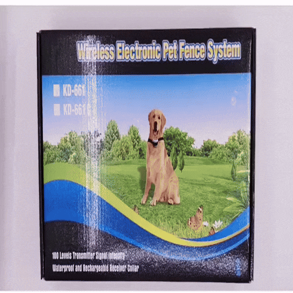 Wireless Dog Fence for Garden, Rechargeable Dog Training Collar, Outdoor Dog Fence with 1 to 3 Collars_08