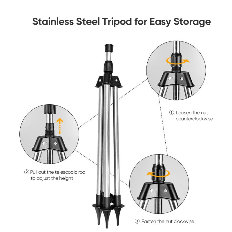 Adjustable Tripod Sprinkler System with 360° Rotation | Customizable Garden Irrigation Solution for Efficient Watering 4