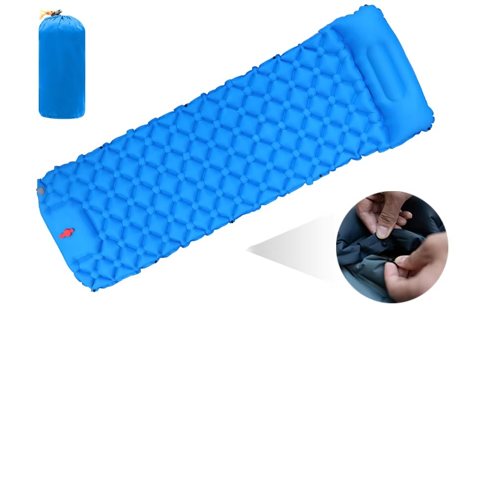 AdventureGear | Self-Inflating Camping Sleeping Pad with Built-In Pillow | Lightweight & Portable Comfort for Outdoor Adventures 2