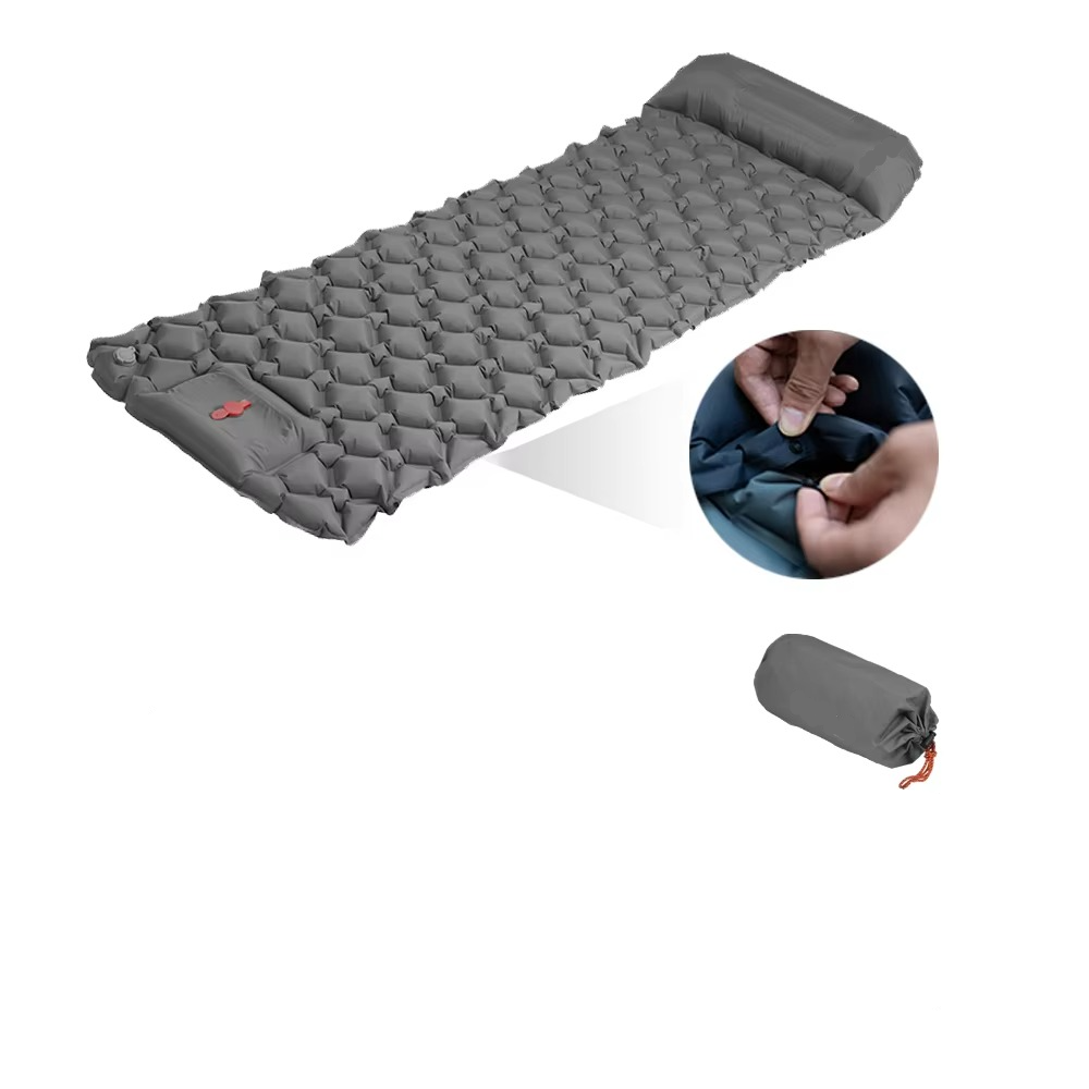 AdventureGear | Self-Inflating Camping Sleeping Pad with Built-In Pillow | Lightweight & Portable Comfort for Outdoor Adventures 4