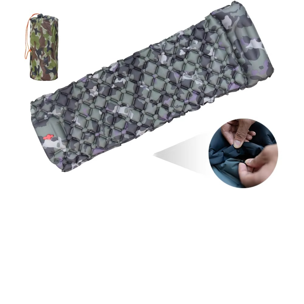 AdventureGear | Self-Inflating Camping Sleeping Pad with Built-In Pillow | Lightweight & Portable Comfort for Outdoor Adventures 5