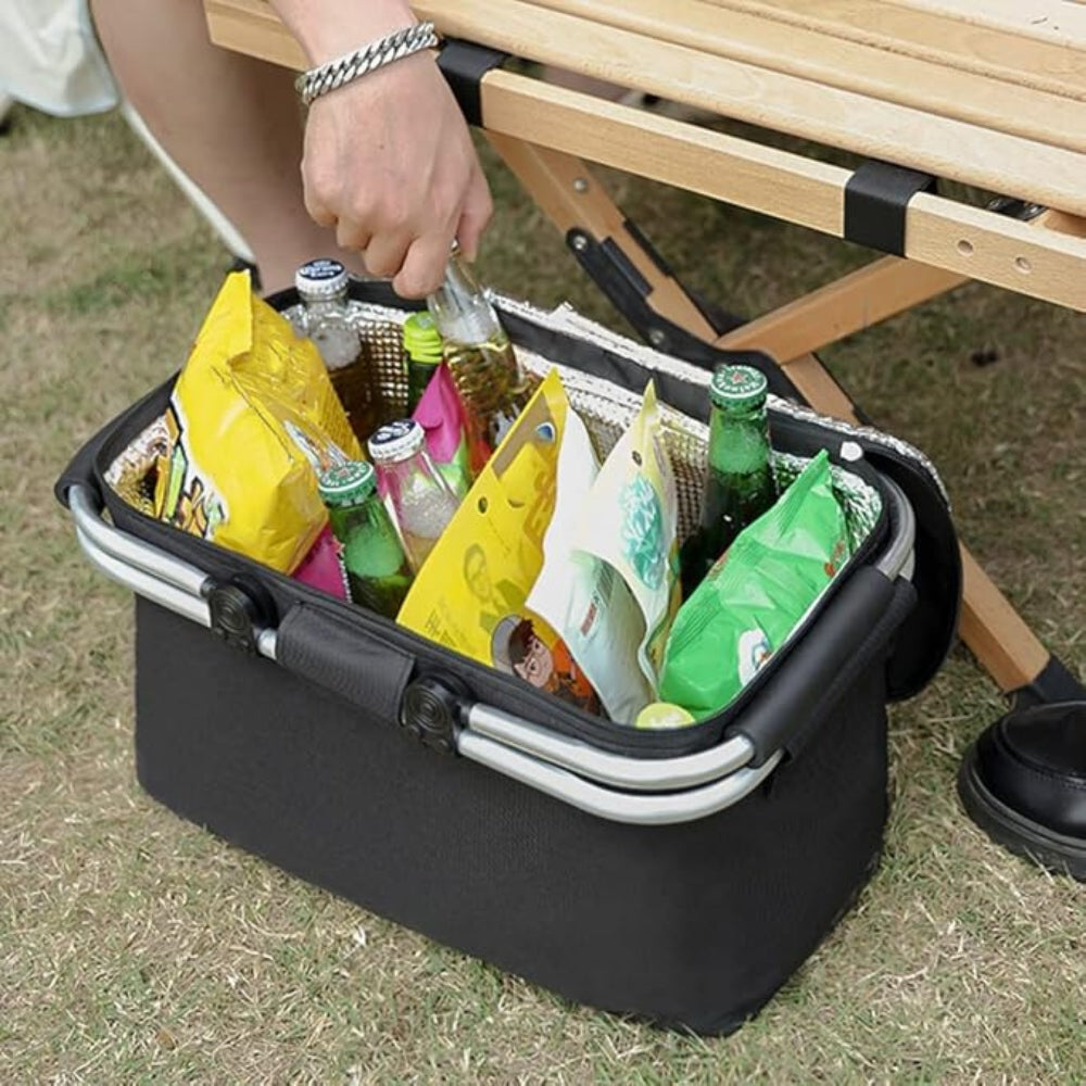 Adventure Gear | Collapsible Picnic Basket with Leakproof Design | 18L Capacity for Outdoor Convenience 2