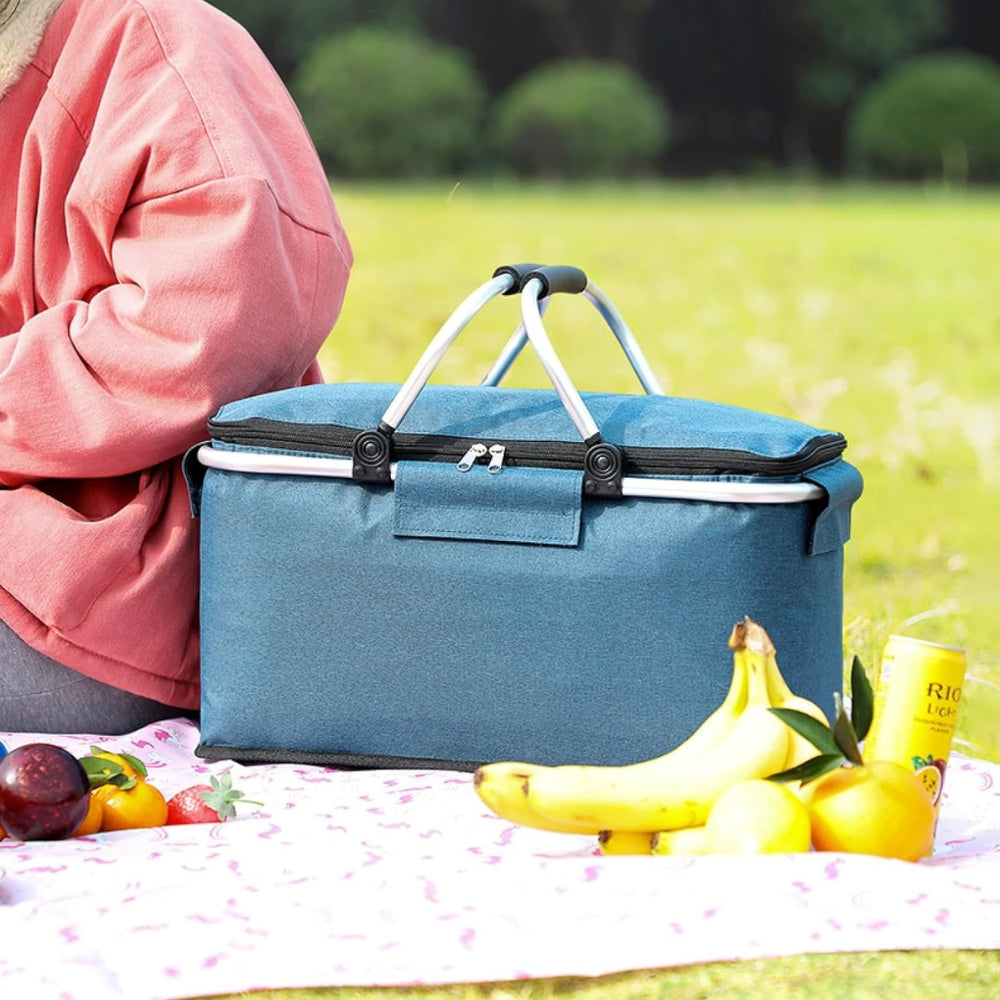 Adventure Gear | Collapsible Picnic Basket with Leakproof Design | 18L Capacity for Outdoor Convenience 3