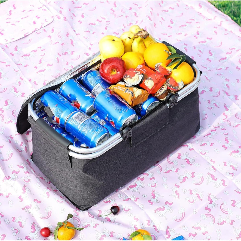 Adventure Gear | Collapsible Picnic Basket with Leakproof Design | 18L Capacity for Outdoor Convenience 4