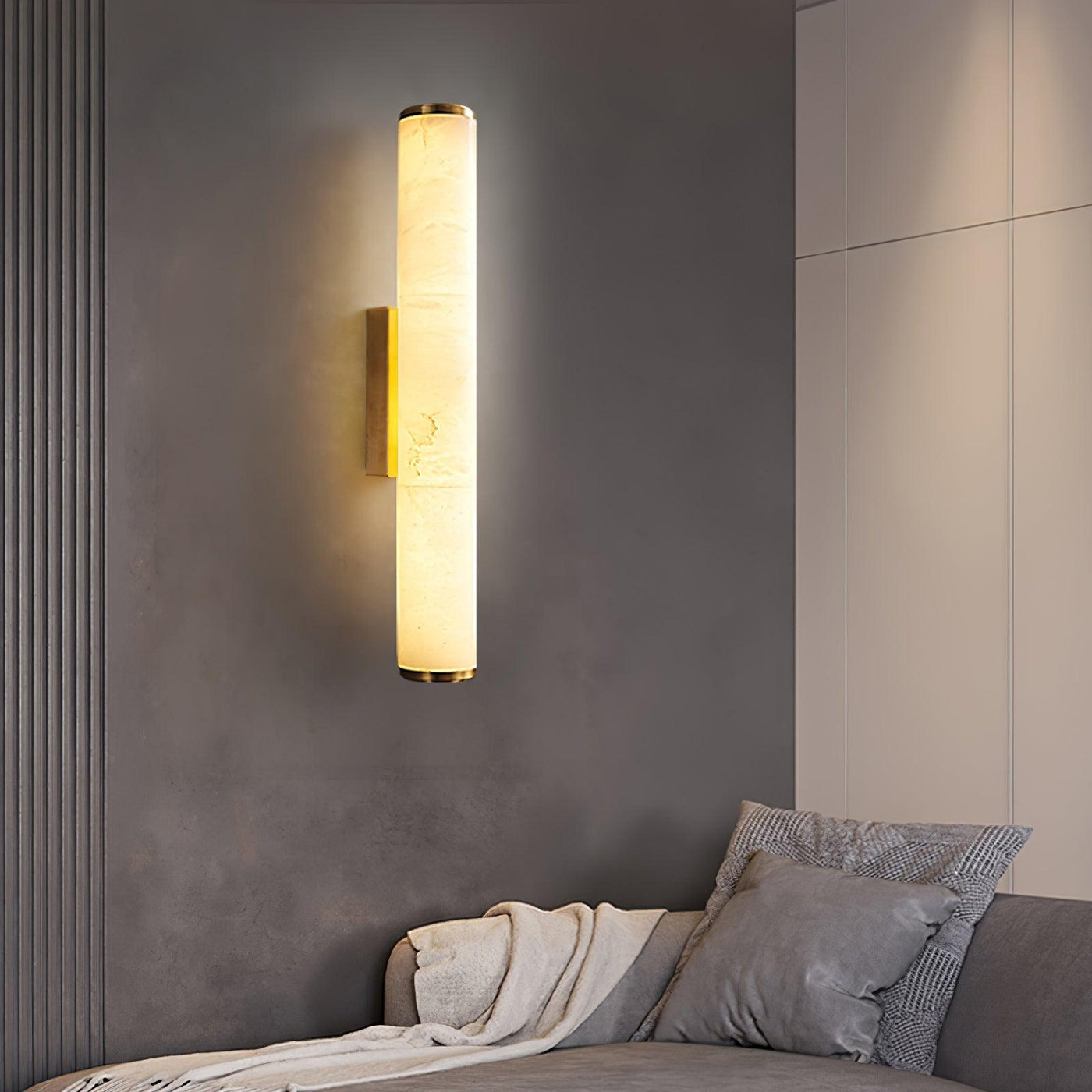 AlabasterGlow | Elegant Modern LED Wall Sconce for Ambient Lighting 4