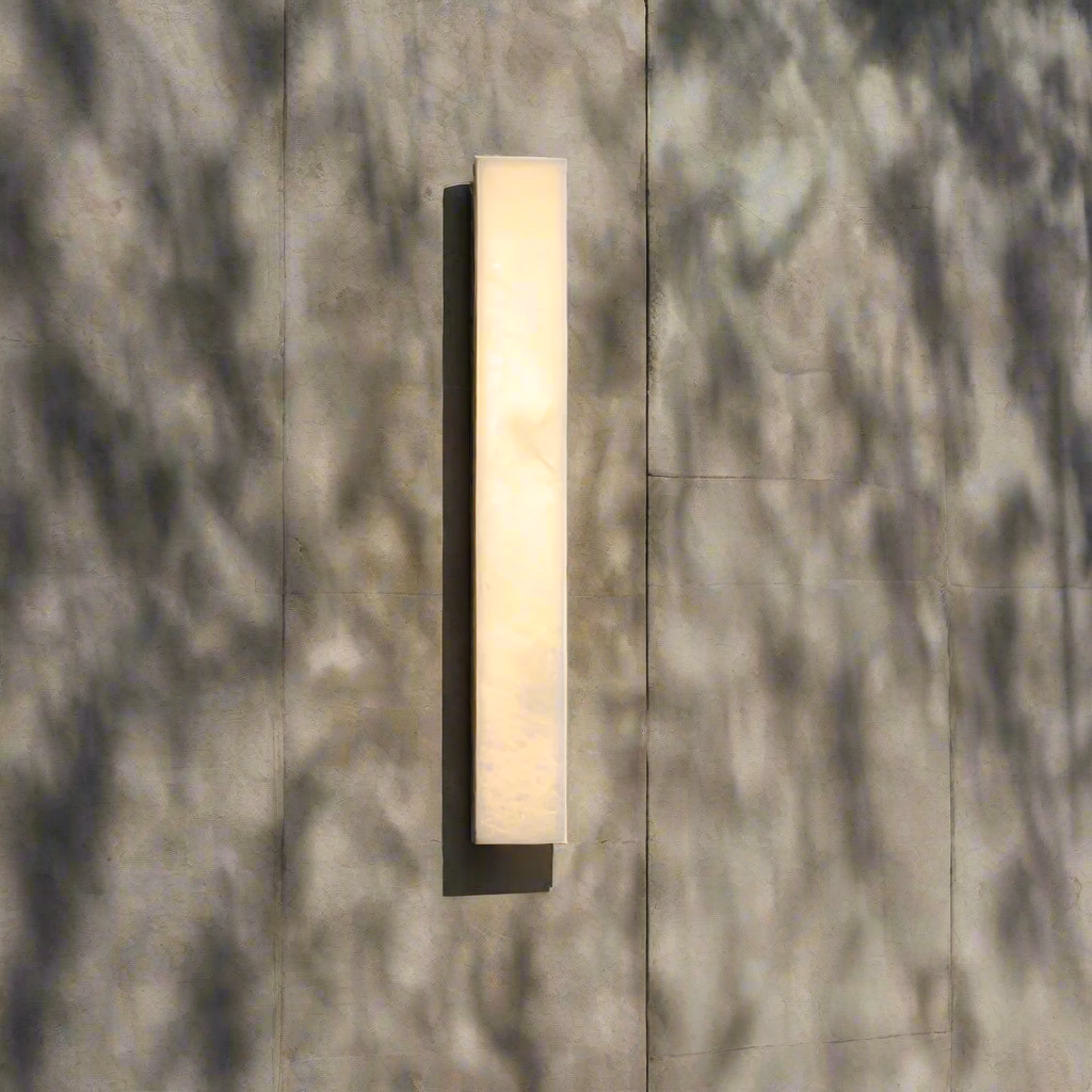AlabasterGlow | Modern Elegant Outdoor Wall Lantern Light Fixture 6