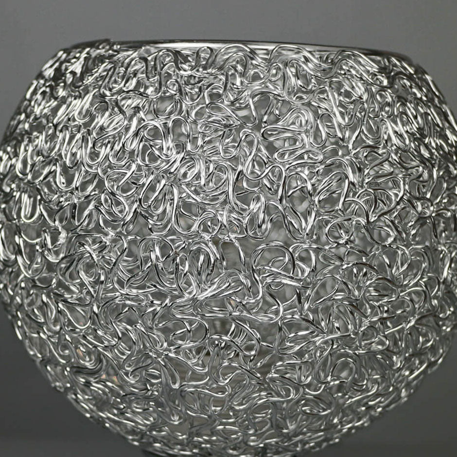 AluminaDome | Elegant Textured LED Semi-Flush Ceiling Light Fixture 8