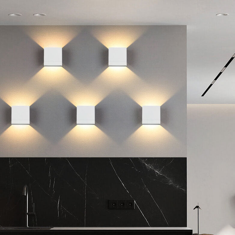 Alumina | Modern Sleek Square Wall Sconce Lighting Fixture 3