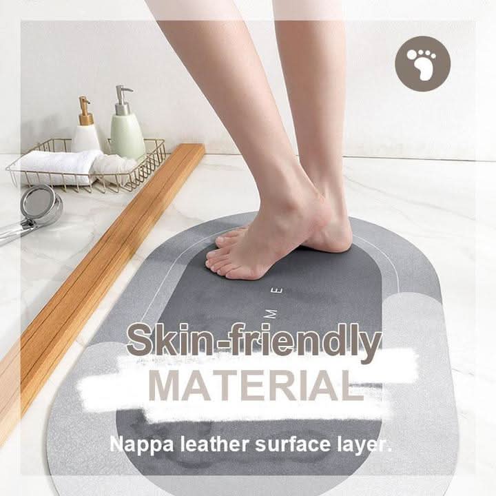 Quick Dry Bath Mat, Microfibre Bathroom Mat, Absorbent Bathroom Rug, Long Bath Mat Runner 45 x 150 cm