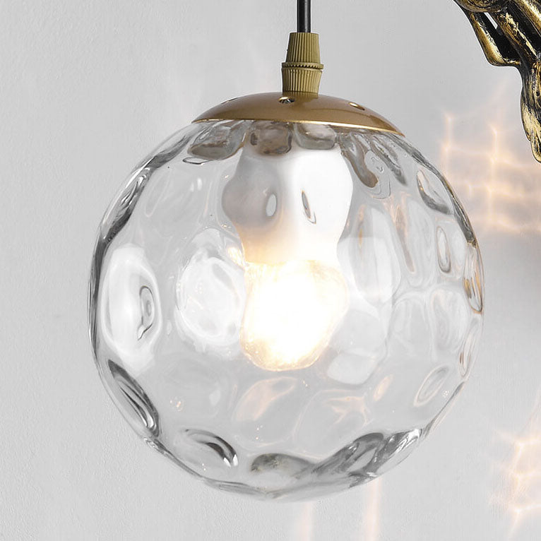 AquaLuxe | Elegant Vintage Mermaid Glass Globe Wall Sconce Lighting 5