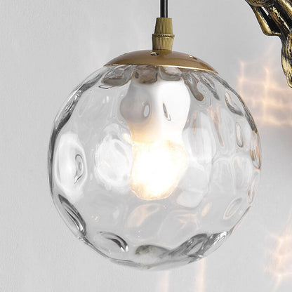 AquaLuxe | Elegant Vintage Mermaid Glass Globe Wall Sconce Lighting 5