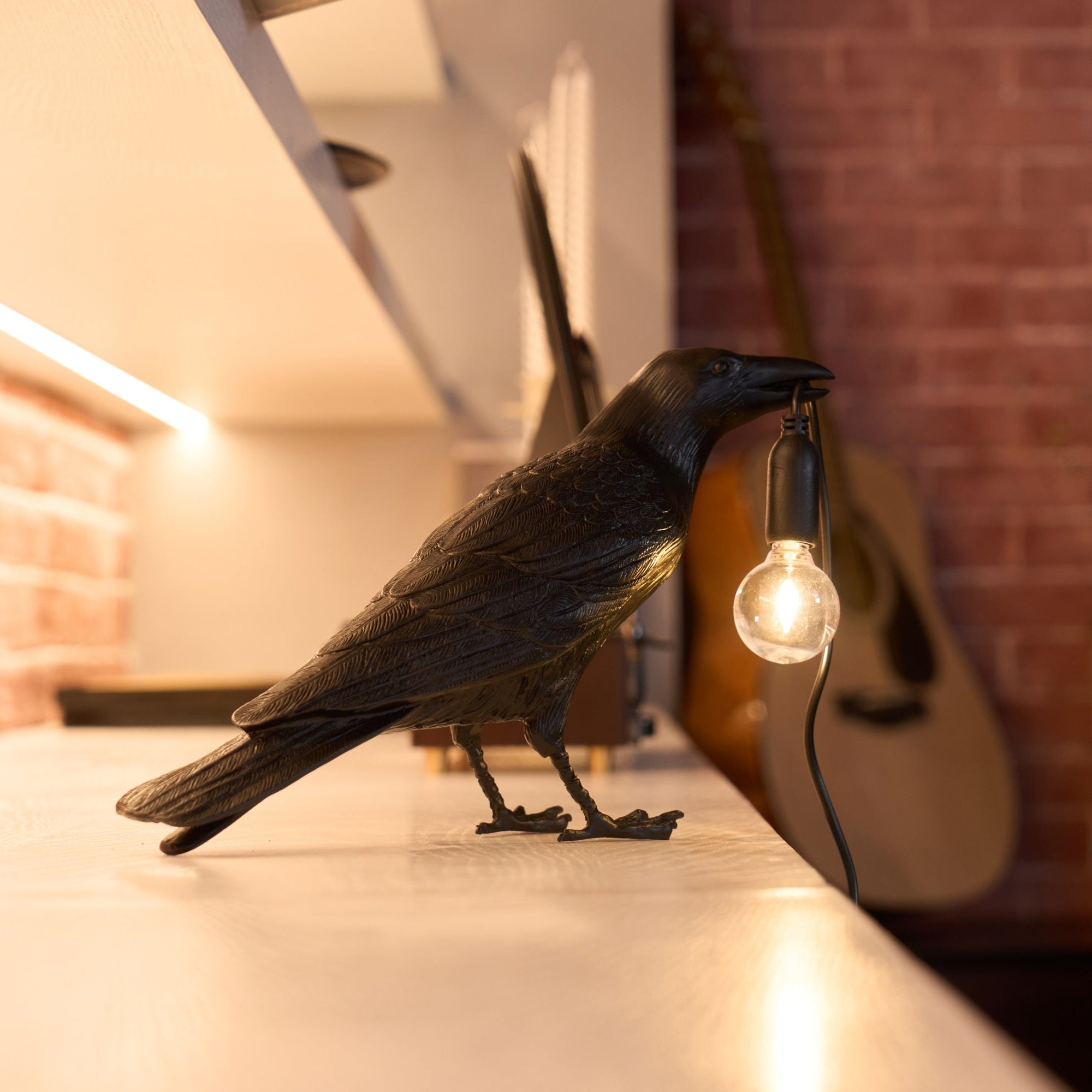 Artistic Raven | LED Table Lamp with Unique Sculptural Design | Whimsical Lighting for Bedside or Living Room 3