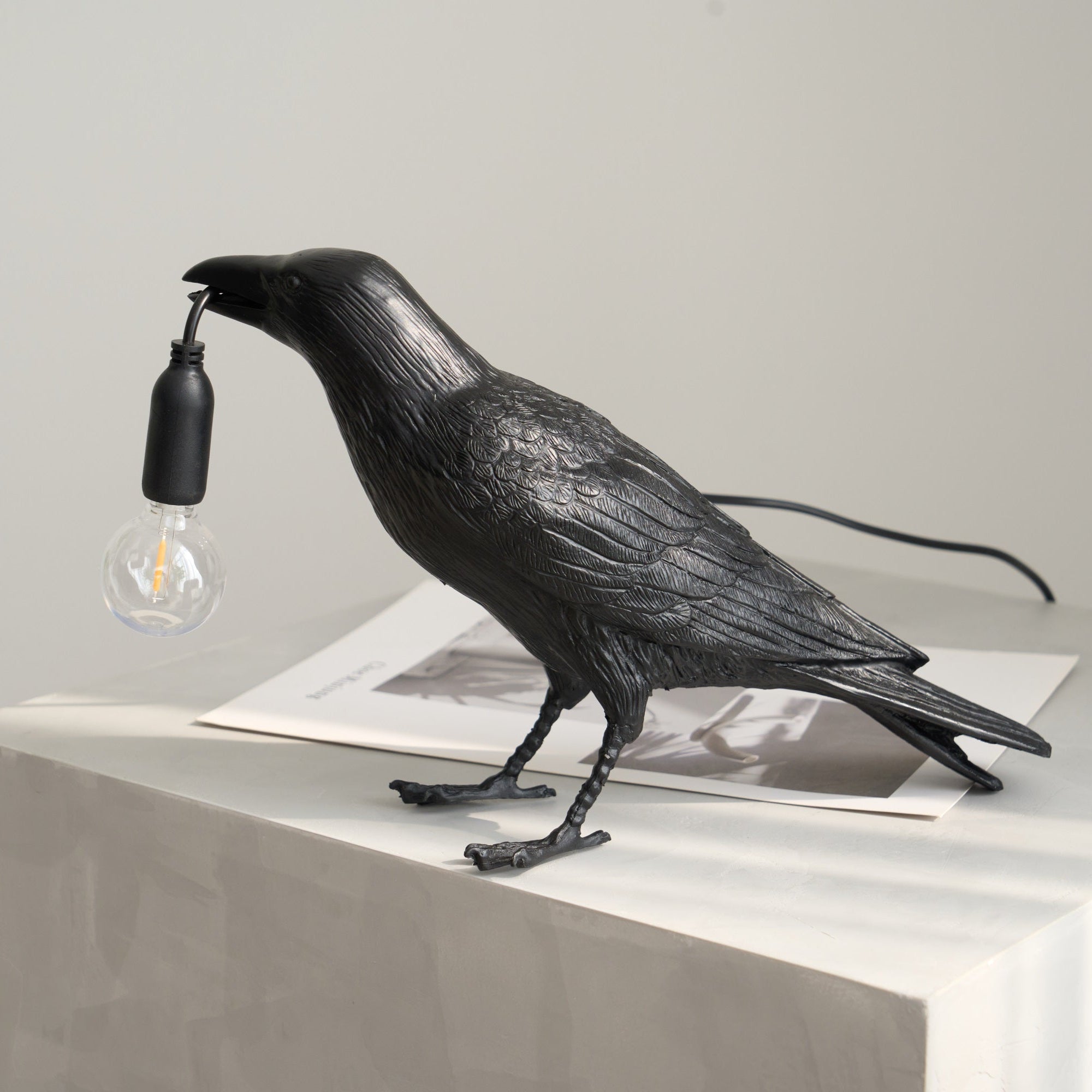 Artistic Raven | LED Table Lamp with Unique Sculptural Design | Whimsical Lighting for Bedside or Living Room 4