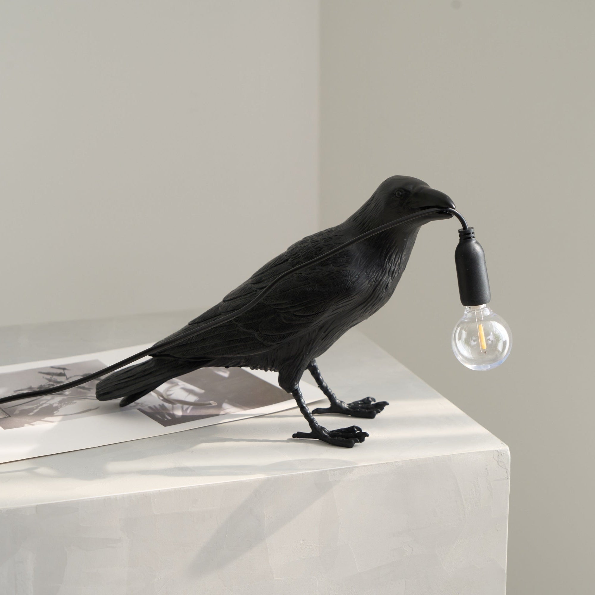 Artistic Raven | LED Table Lamp with Unique Sculptural Design | Whimsical Lighting for Bedside or Living Room 8