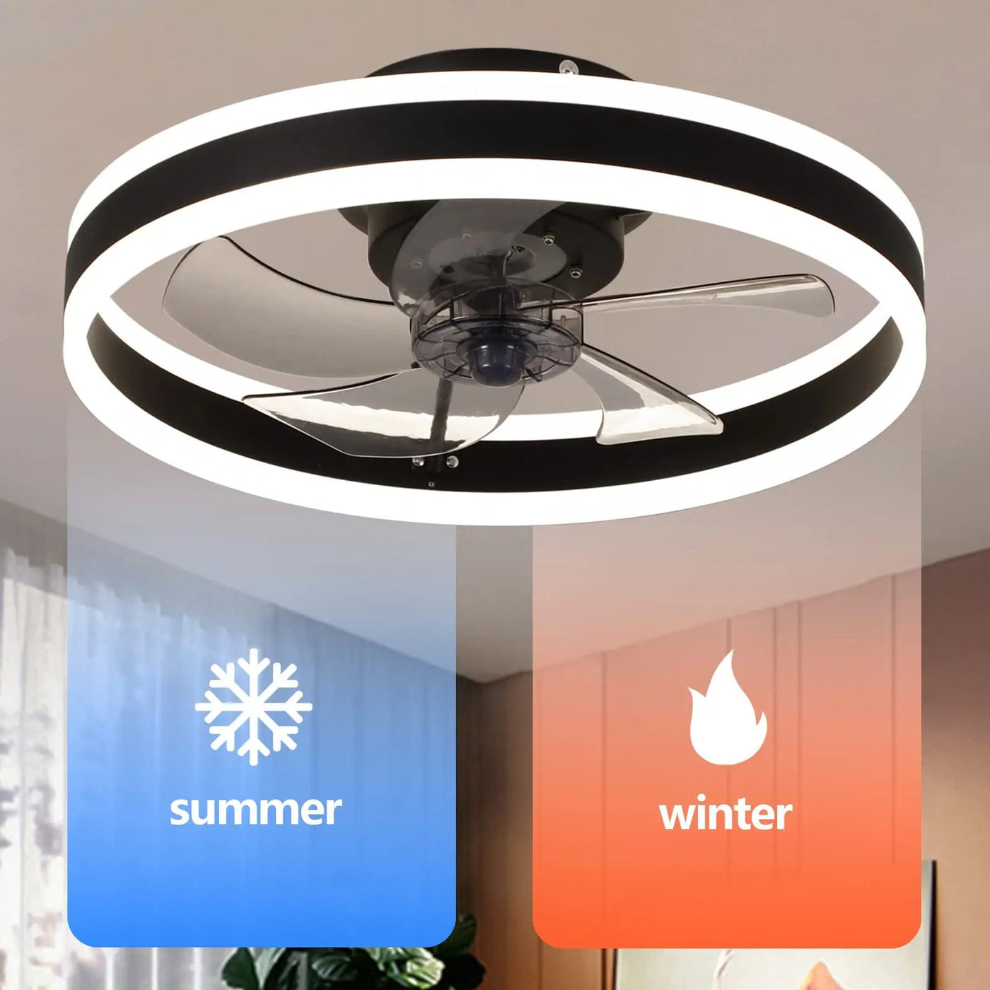 Aura Collection | Modern Ceiling Fan with Lights & Remote Control | Dimmable Illumination for Stylish Comfort 1