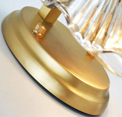 AureaShell | Elegant Coastal Iron Glass Wall Light Sconce Fixture 1