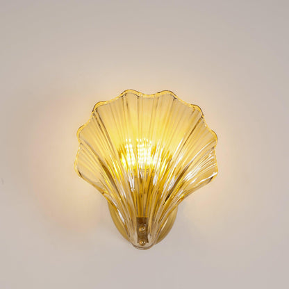 AureaShell | Elegant Coastal Iron Glass Wall Light Sconce Fixture 5