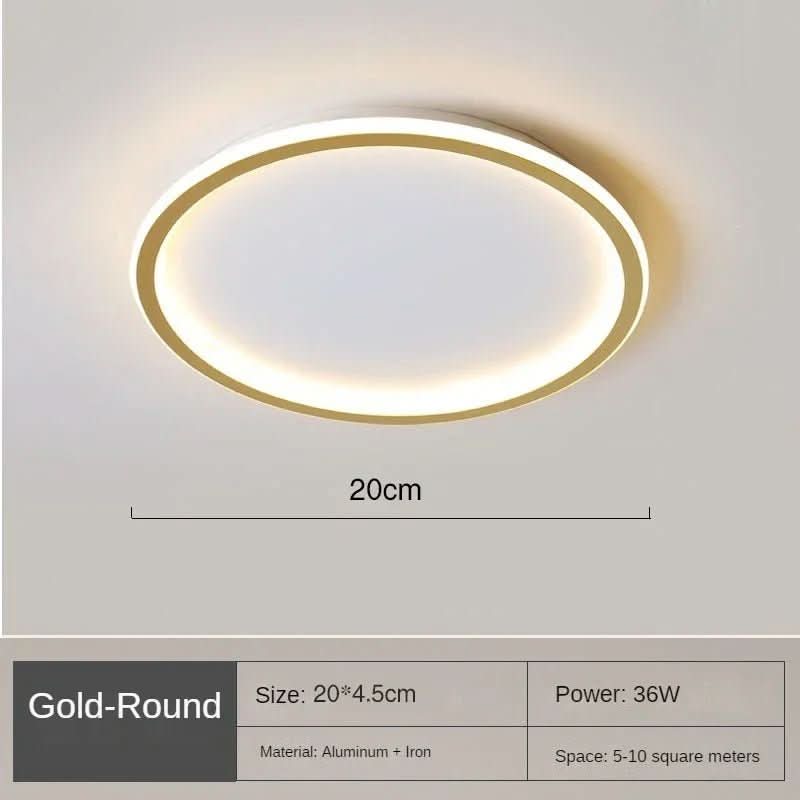 LED Ceiling Lights, Round Ceiling Light for Living Room and Bedroom, Dimmable Hallway Light in 5 Sizes_07