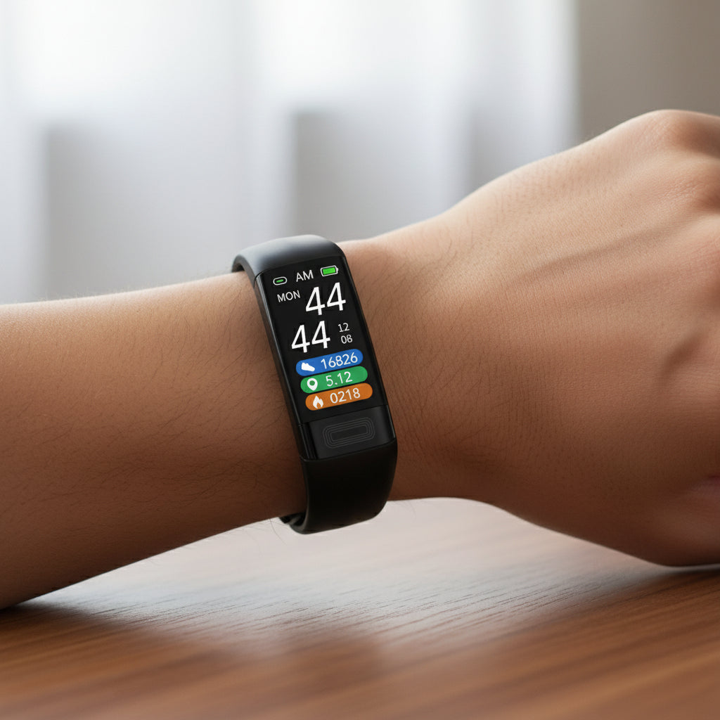 Fitness Band with Blood Pressure, ECG and Heart Rate Monitor