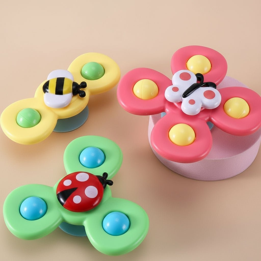 Toddler Toys, Baby Spinner Toy Set of 3, Infant Sensory Toys for Fine Motor Skills, Pram Toys for Travel_02