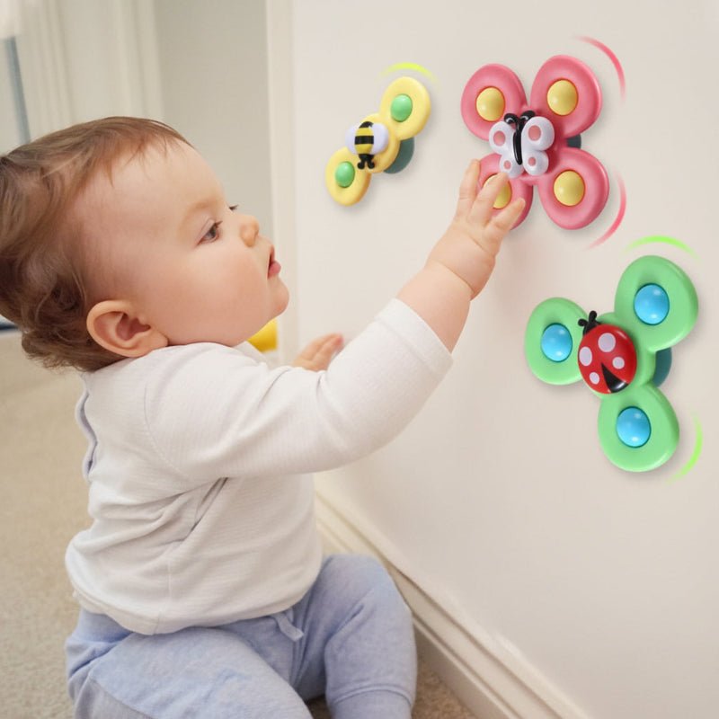 Toddler Toys, Baby Spinner Toy Set of 3, Infant Sensory Toys for Fine Motor Skills, Pram Toys for Travel_00