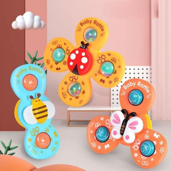 Toddler Toys, Baby Spinner Toy Set of 3, Infant Sensory Toys for Fine Motor Skills, Pram Toys for Travel_06