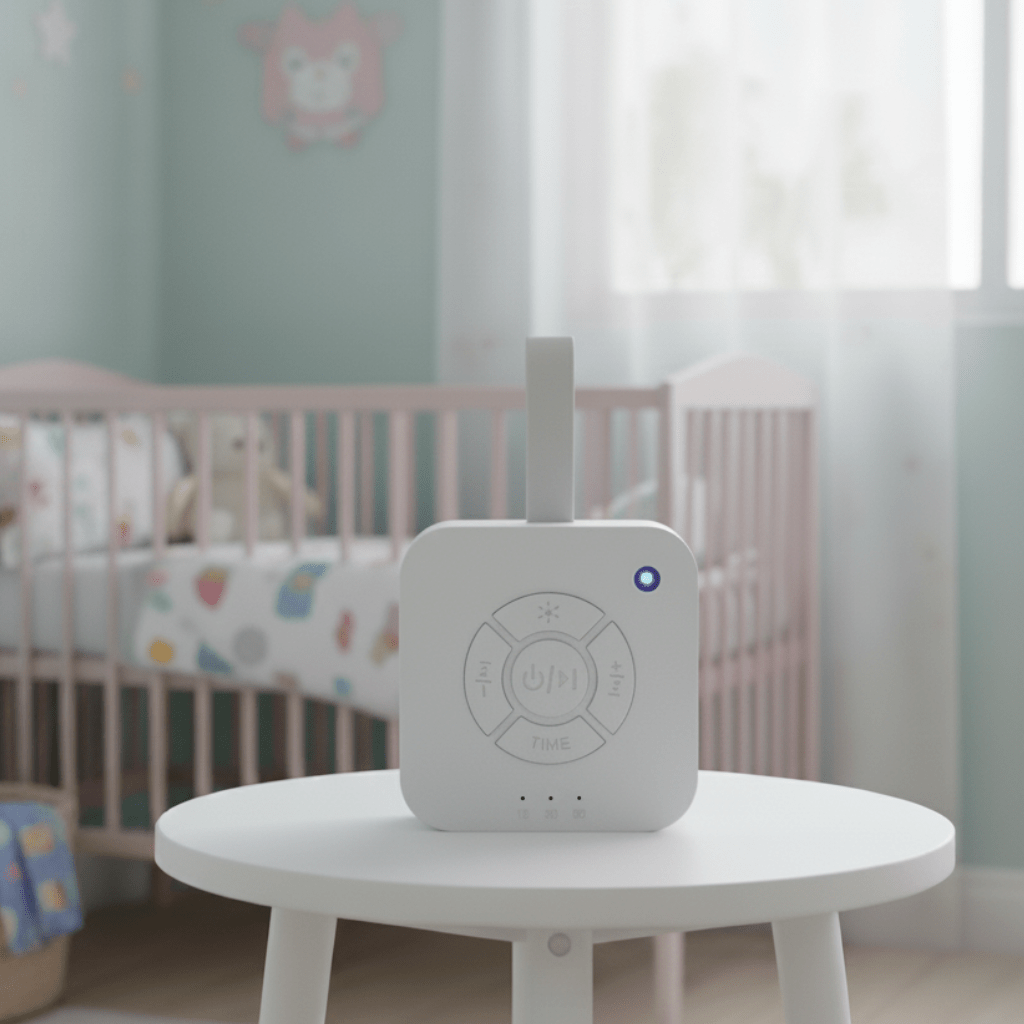 Portable White Noise Machine for Baby, Newborn White Noise for Sleeping, Rechargeable Sound Machine with 10 Sounds_00