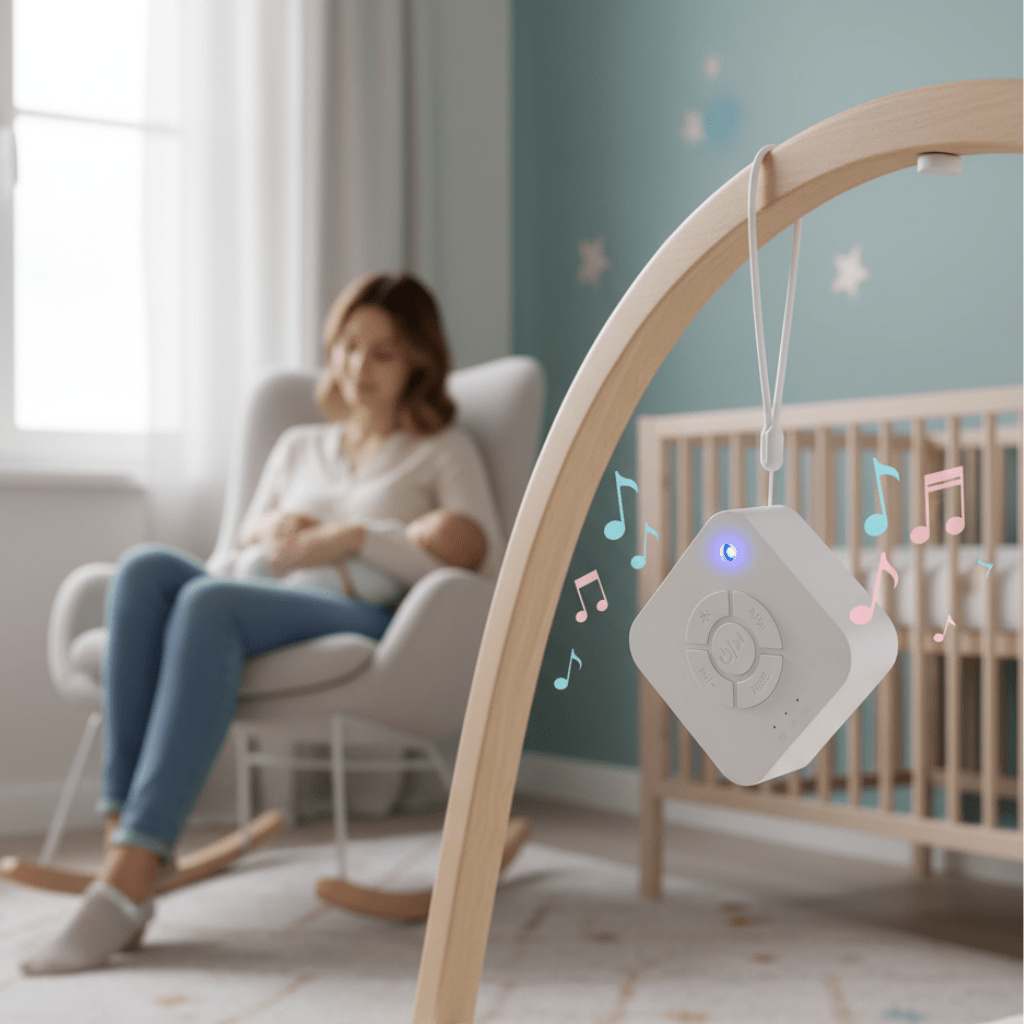 Portable White Noise Machine for Baby, Newborn White Noise for Sleeping, Rechargeable Sound Machine with 10 Sounds_02
