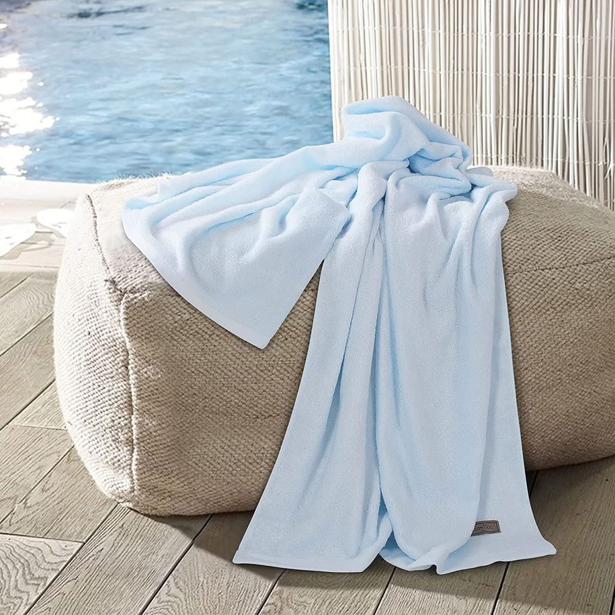 Bath Towels, Large Bath Towel 70 x 140 cm, Soft Absorbent Towels for Bathroom and Spa with Fabric Bag_08