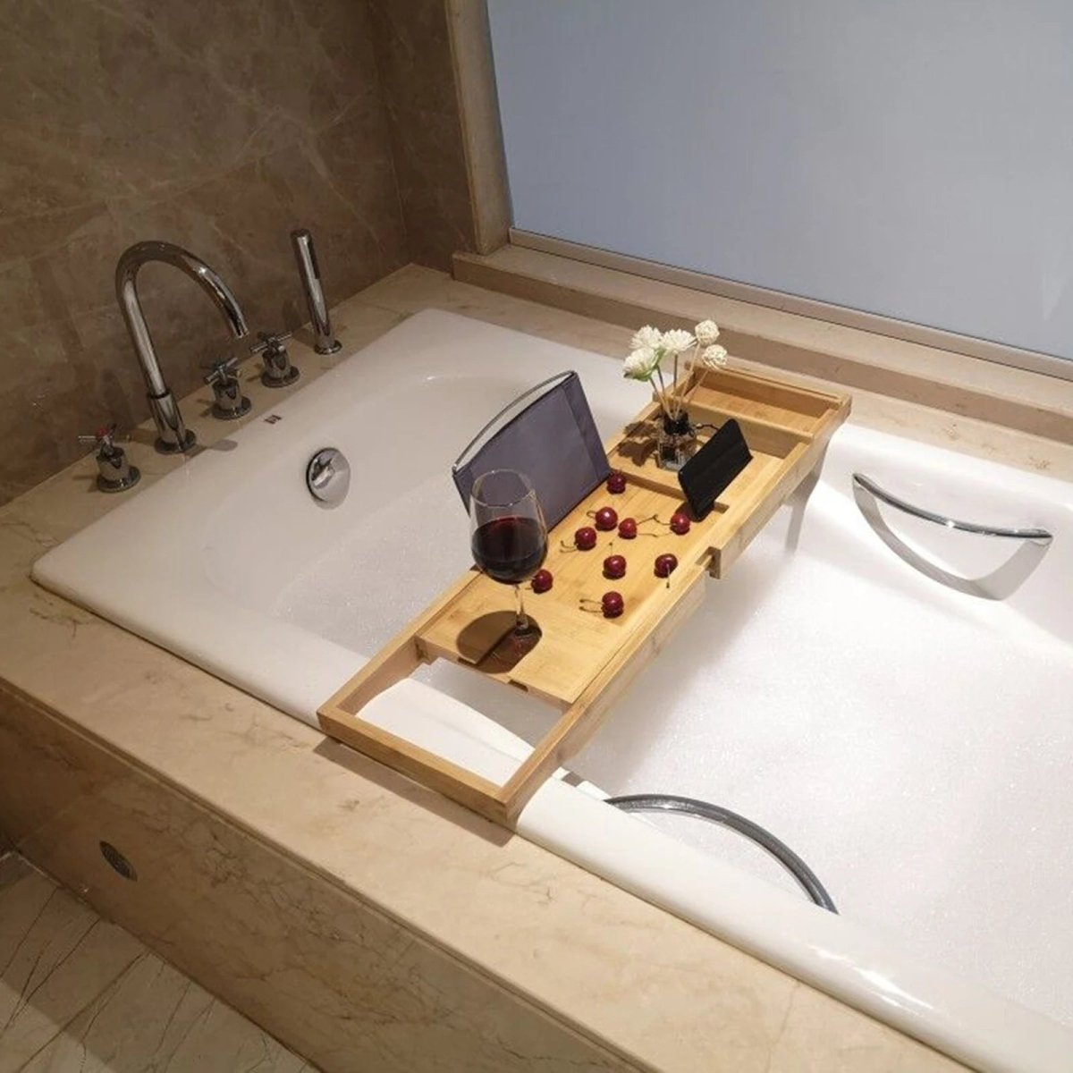 Bamboo Bath Tray, Bath Caddy