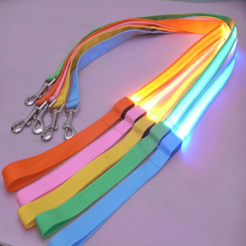 Light Up Dog Lead with USB Charging, LED Dog Leash, Reinforced Reflective Dog Lead for Small and Large Dogs_04
